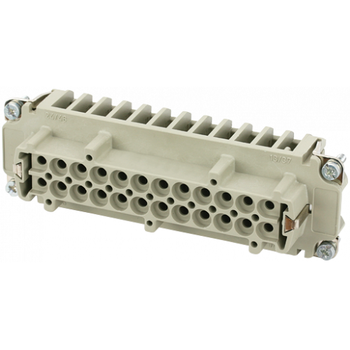 70MH-EB024-GC03020 B24 female 24-pole, crimp t., 500 V, 16 A