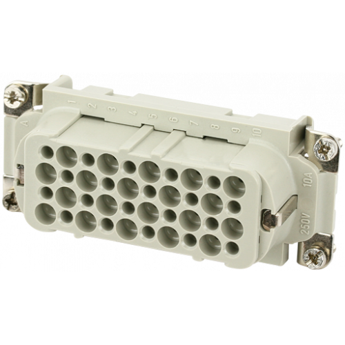 70MH-EB040-FC01010 B16 female 40-pole, crimp t., 250 V, 10 A