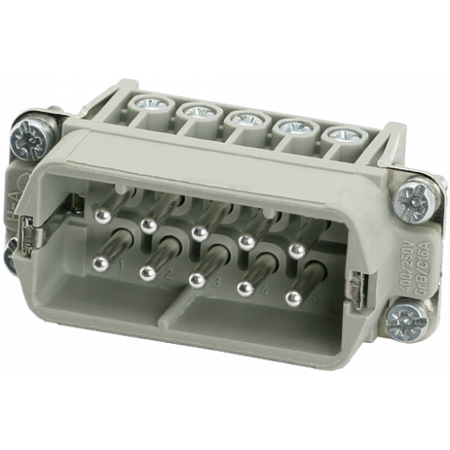 70MH-ES010-BS01020 A10 male 10-pole, screw t., 250 V, 16 A