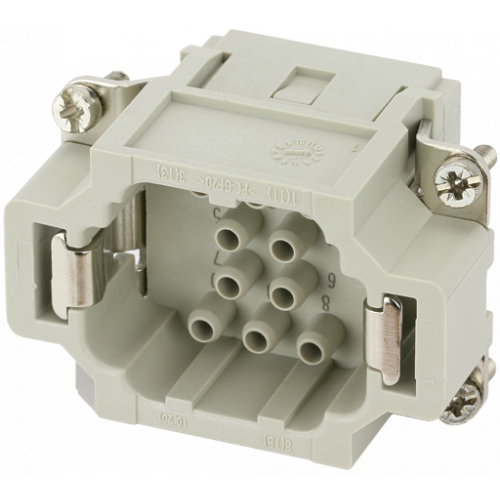 70MH-ES010-DC03020 B6 male 10-pole, crimp t., 500 V, 16 A