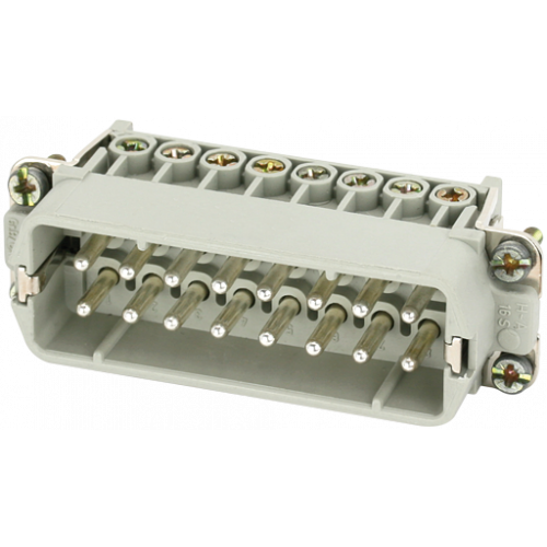 70MH-ES016-CS01020 A16 male 16-pole, screw t., 250 V, 16 A
