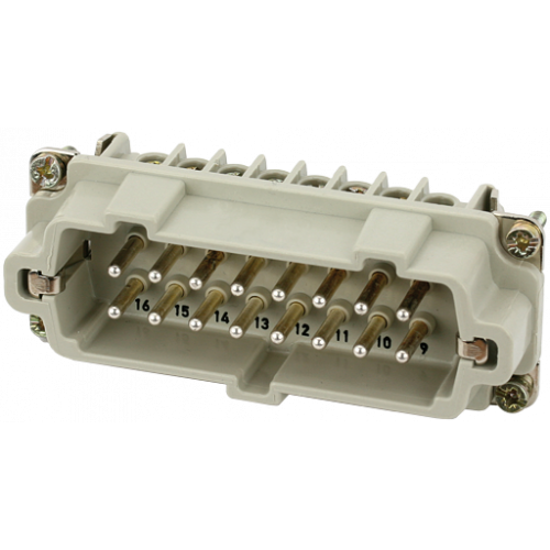 70MH-ES016-FS03020 B16 male 16-pole, screw t., 500 V, 16 A