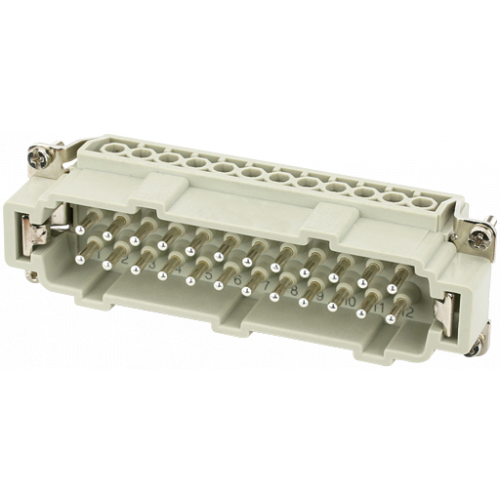 70MH-ES024-GS03020 B24 male 24-pole, screw t., 500 V, 16 A
