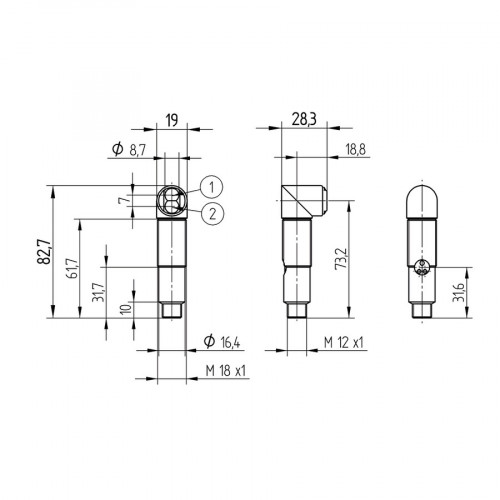 LW86NCT3 Retro-Reflex Sensor Universal