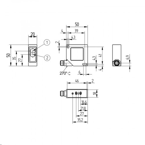 111-106-201 Glass Fiber-Optic Cable Reflex Mode