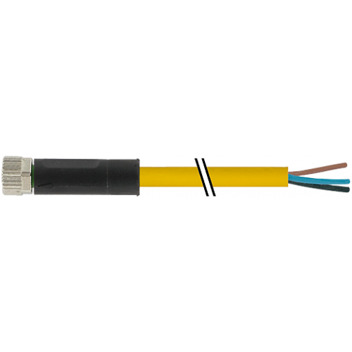 7700-08041-U030150 M8 female 0° with cable