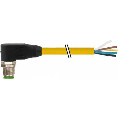 7700-12121-1610060 M12 male 90° A-cod. with cable