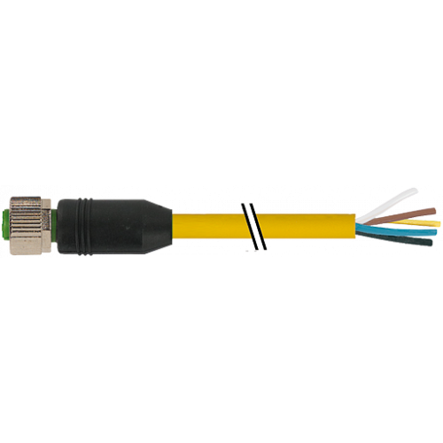 7700-12241-1610060 M12 female 0° A-cod. with cable