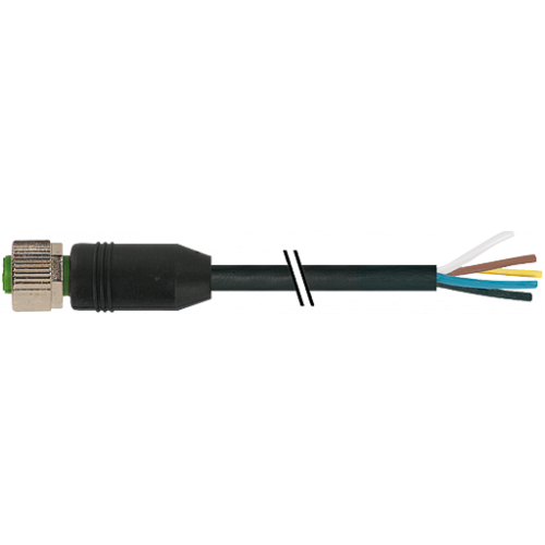 7999-12241-7740500 M12 female 0° A-cod. with cable