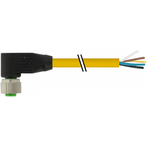 7700-12361-1610060 M12 female 90° A-cod. with cable