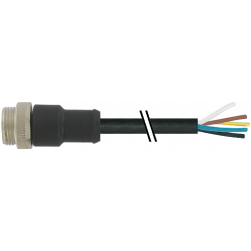 7700-A5001-UMD0500 Mini (7/8) 5 pole, Male (Ext.) 0° w/ Cable