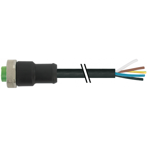 7700-A5021-UMD0150 Mini (7/8) 5 pole, Female 0° w/ Cable