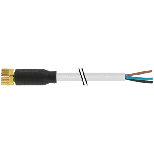 7800-08041-2100200 M8 female 0° A-cod. with cable