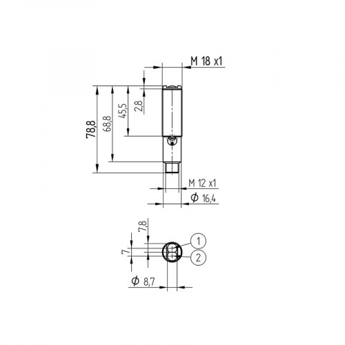 YD24PA3 Reflex Sensor with Background Suppression
