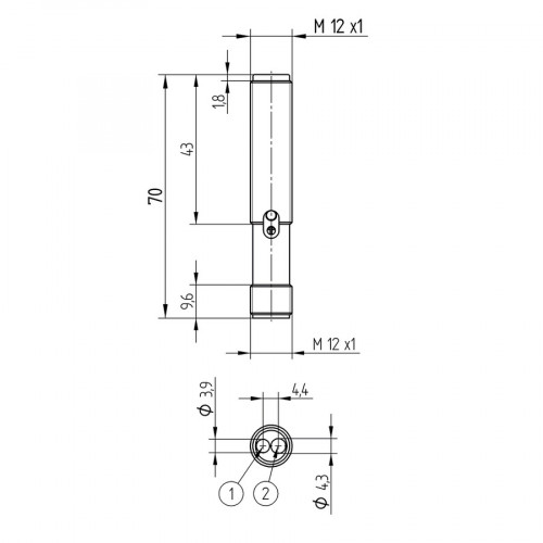 YO11PA3 Reflex Sensor with Background Suppression