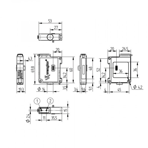 ODX402P0099 Fiber-Optic Cable Sensor