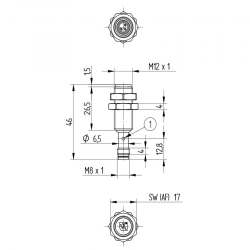 I12H049 Inductive Sensor with Increased Switching Distance