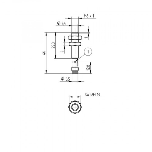 I08H058 Inductive Sensor with Increased Switching Distance