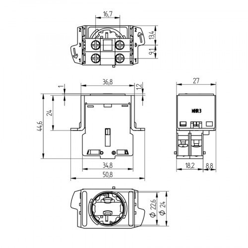SC20I01S Emergency Stop Switch Contact Block