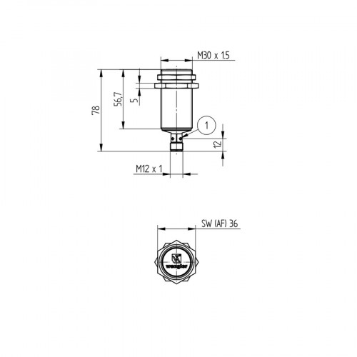 I30H018 Inductive Sensor with Increased Switching Distance
