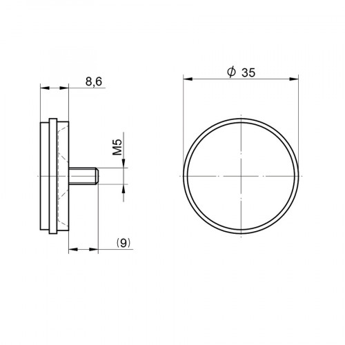 RR34SM Reflector Ø 34,5 mm