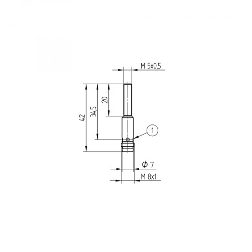 IL008BE42VB8 Inductive Sensor with Standard Switching Distances