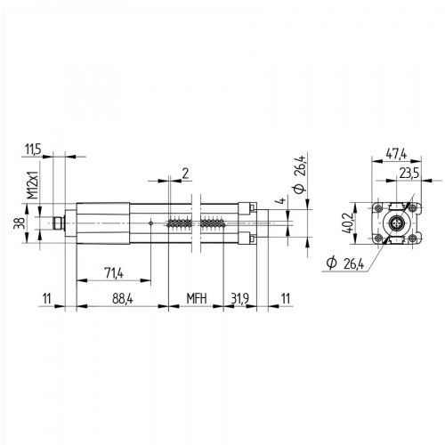 OSEI102Z0103 Light Curtain for Measuring Tasks