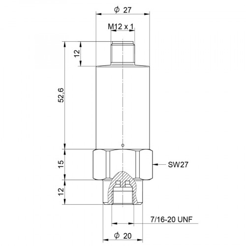 FX5P014 Pressure Sensor with IO-Link