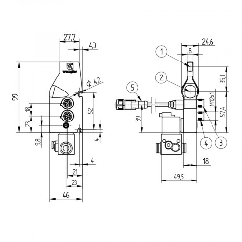 OPT1541 Reflex Sensor with Background Suppression