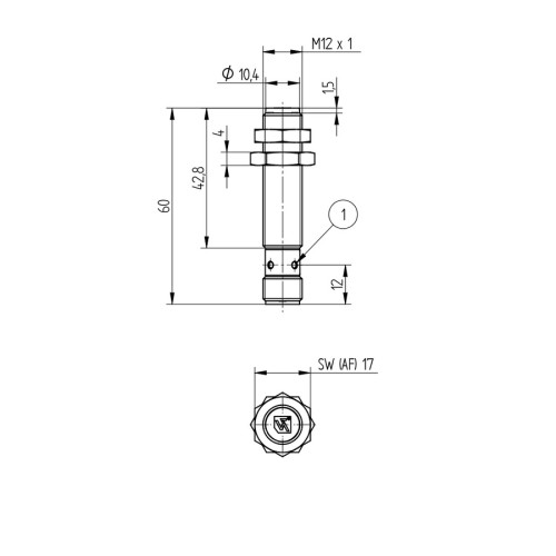 I12H032 Inductive Sensor with Increased Switching Distance