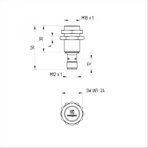 I18H031 Inductive Sensor with Increased Switching Distance
