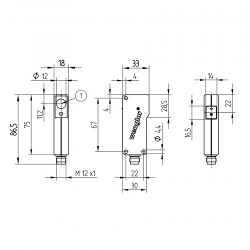 XN96PA3 Retro-Reflex Sensor Universal