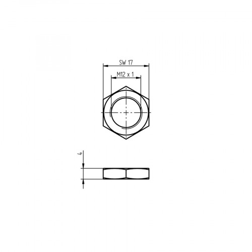 MUTTER-M12-E002 Hex Nut M12 × 1