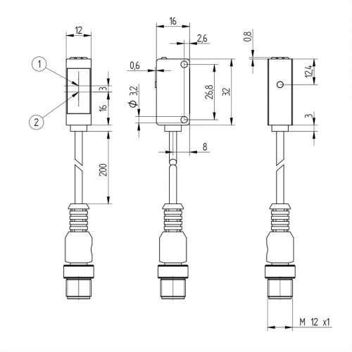 P1KY104 Laser Distance Sensor Long-Range