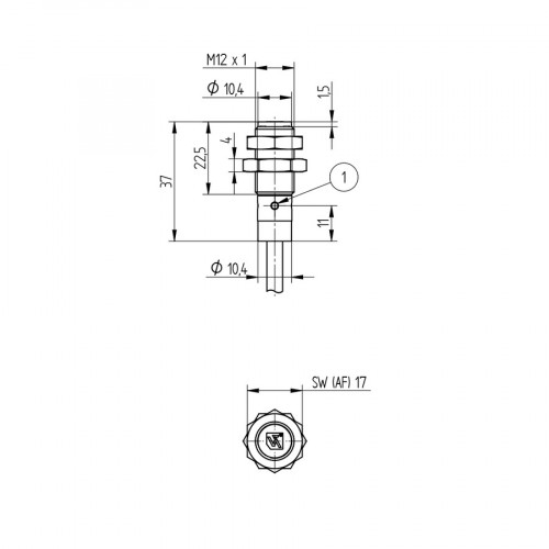 I12H062 Inductive Sensor with Increased Switching Distance