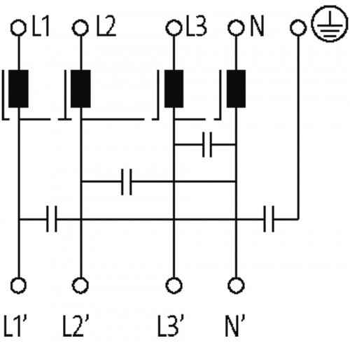10510 MEF EMC-FILTER 3-PHASE 1-STAGE WITH NEUTRAL