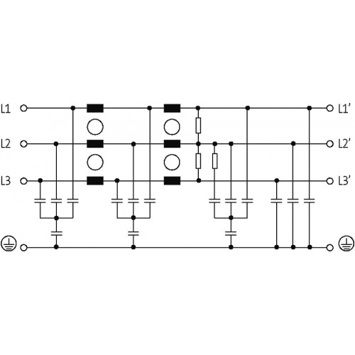 10550 MEF EMC-FILTER 3-PHASE 2-STAGE