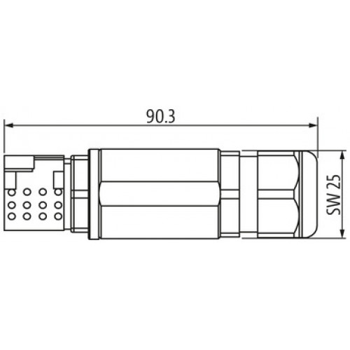 7000-P8541-0000000 MQ15-X-Power female 0°