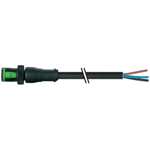 7050-12001-6330500 MQ12 male 0° A-cod. with cable
