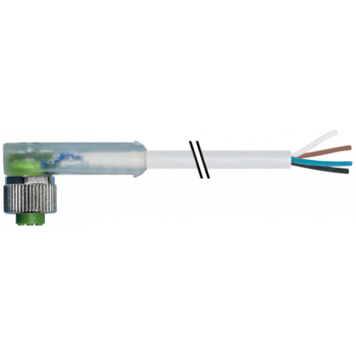 7000-12411-2140500 M12 female 90° A-cod. with cable LED