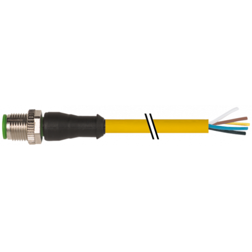 7000-12041-1260750 M12 male 0° A-cod. with cable