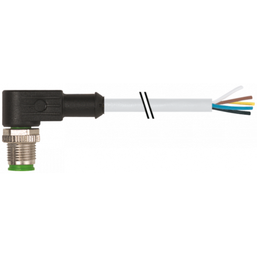 7002-12121-2251000 M12 male 90° A-cod. with cable V2A