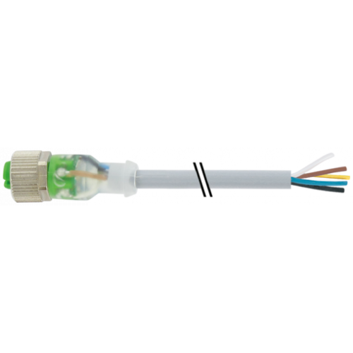 7000-12251-2150150 M12 female 0° A-cod.with cable 3LED