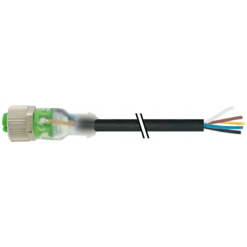 7000-12251-6150150 M12 female 0° A-cod.with cable 3LED