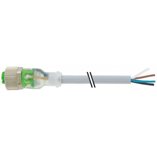 7000-12231-2140150 M12 female 0° A-cod. with cable 3LED