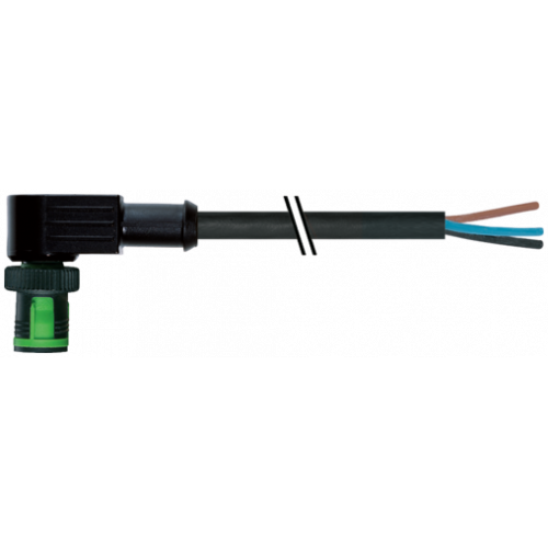 7050-12081-6330300 MQ12 male 90° A-cod. with cable
