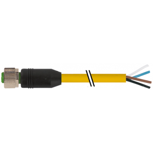 7700-12221-1500040 M12 female 0° A-cod. with cable