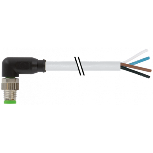 7000-08031-2115000 M8 male 90° A-cod. with cable