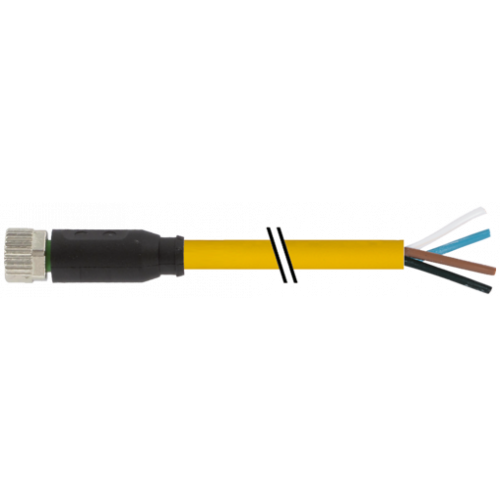 7000-08061-0210060 M8 female 0° A-cod. with cable