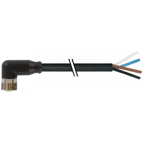 7000-08101-6214000 M8 female 90° A-cod. with cable